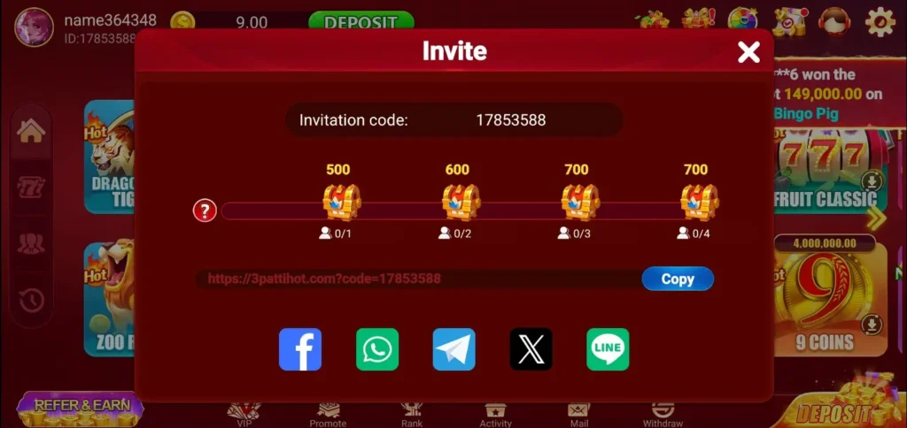3pattihot-Game-bonus